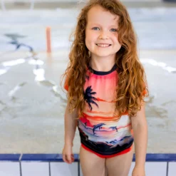 Kids Nano Dolphins Uv 2pc Swimsuit 2-14