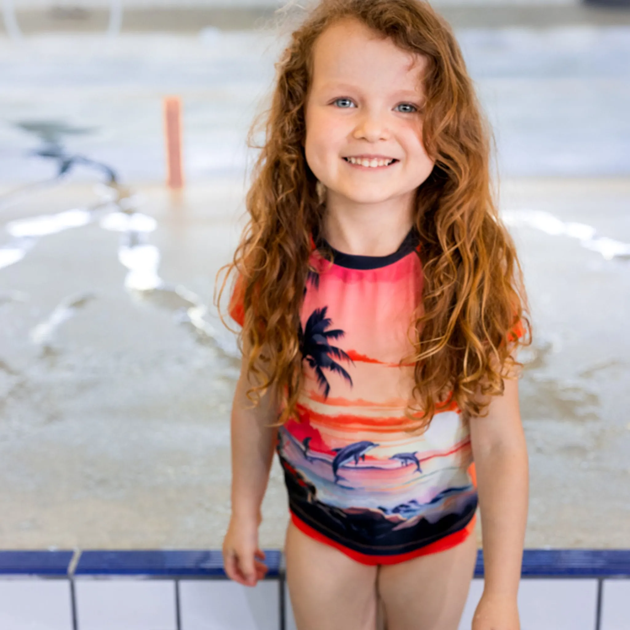 Kids Nano Dolphins Uv 2pc Swimsuit 2-14