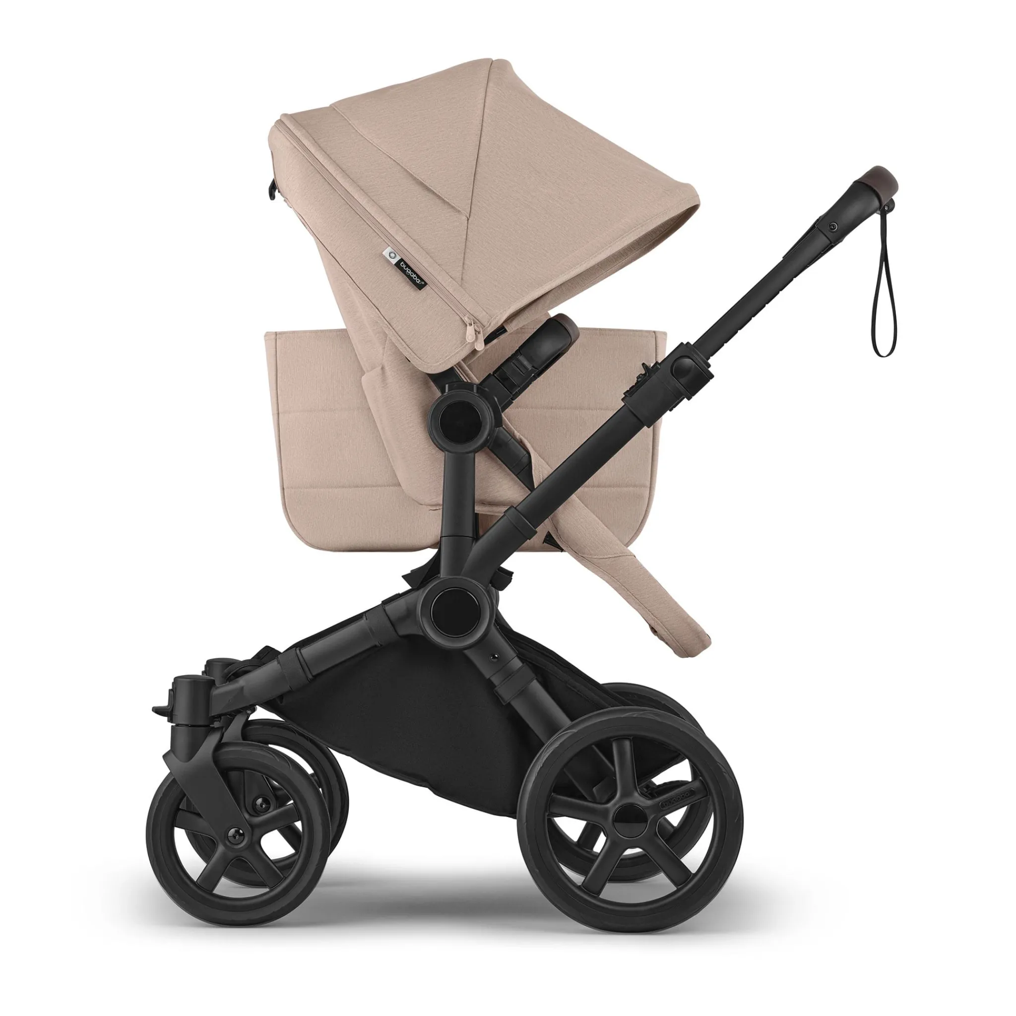 Kids Bugaboo Strollers|Strollers & Trailers>Donkey 6 Mono Black - Desert Taupe