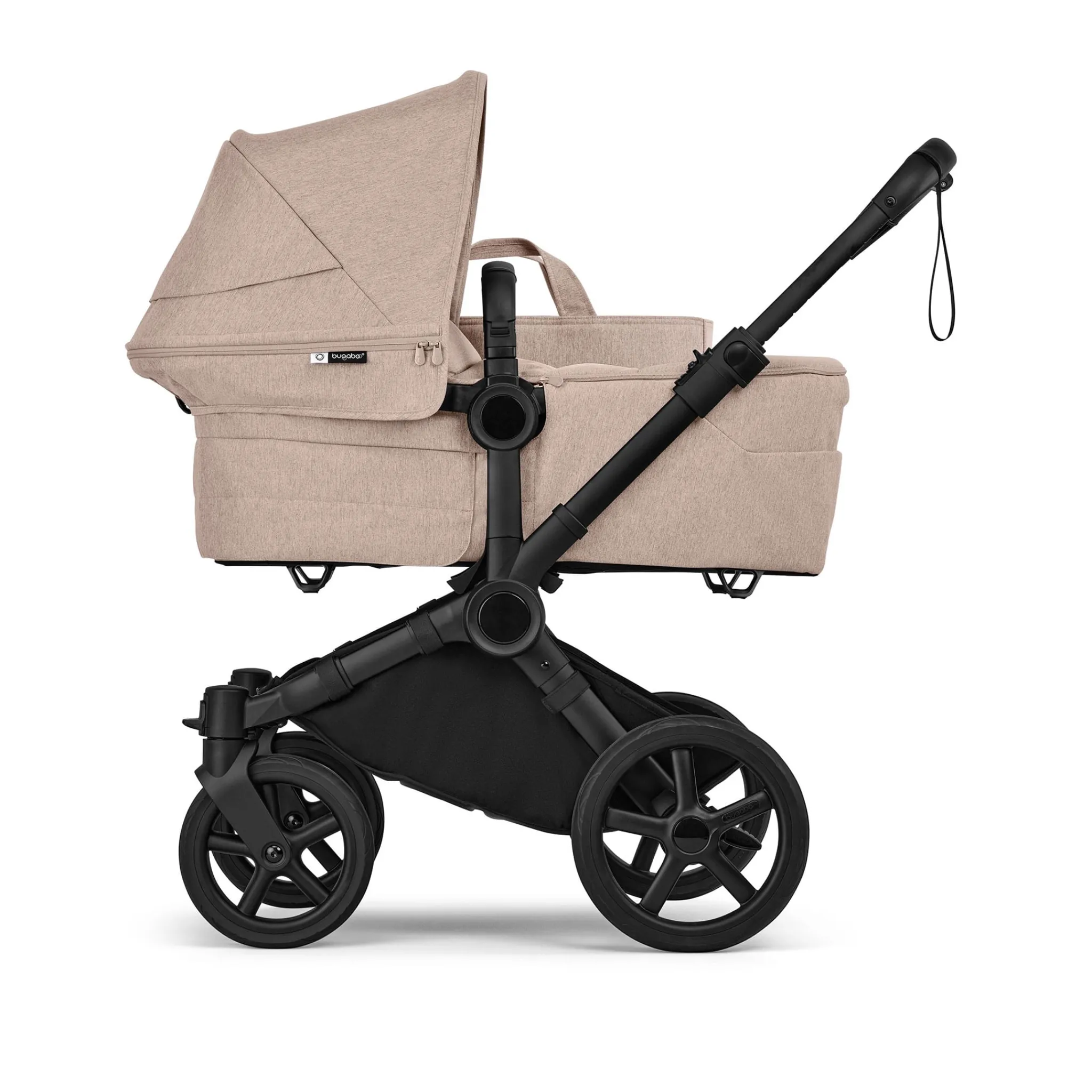 Kids Bugaboo Strollers|Strollers & Trailers>Donkey 6 Mono Black - Desert Taupe