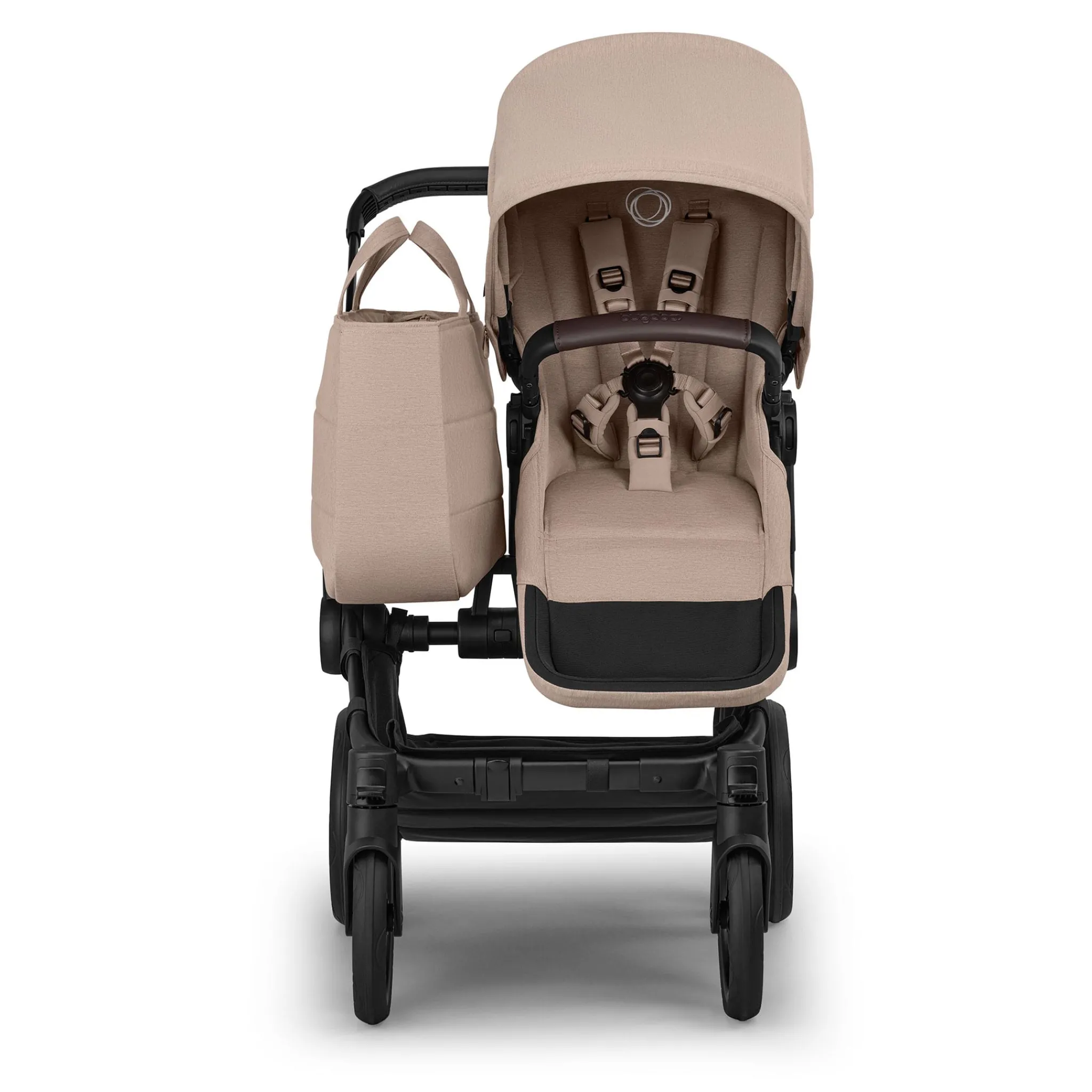Kids Bugaboo Strollers|Strollers & Trailers>Donkey 6 Mono Black - Desert Taupe