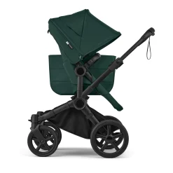 Kids Bugaboo Donkey 6 Mono Black - Fern Green