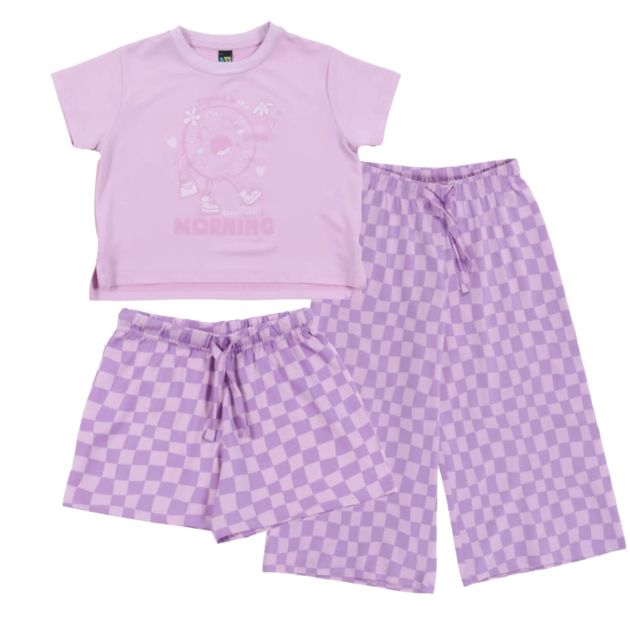 Kids Nano Pajamas & Bathrobes>Donuts 3pc Pajamas 2-12