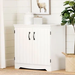 South Shore Storage Furniture>2-Door Storage Cabinet - Farnel Pure White