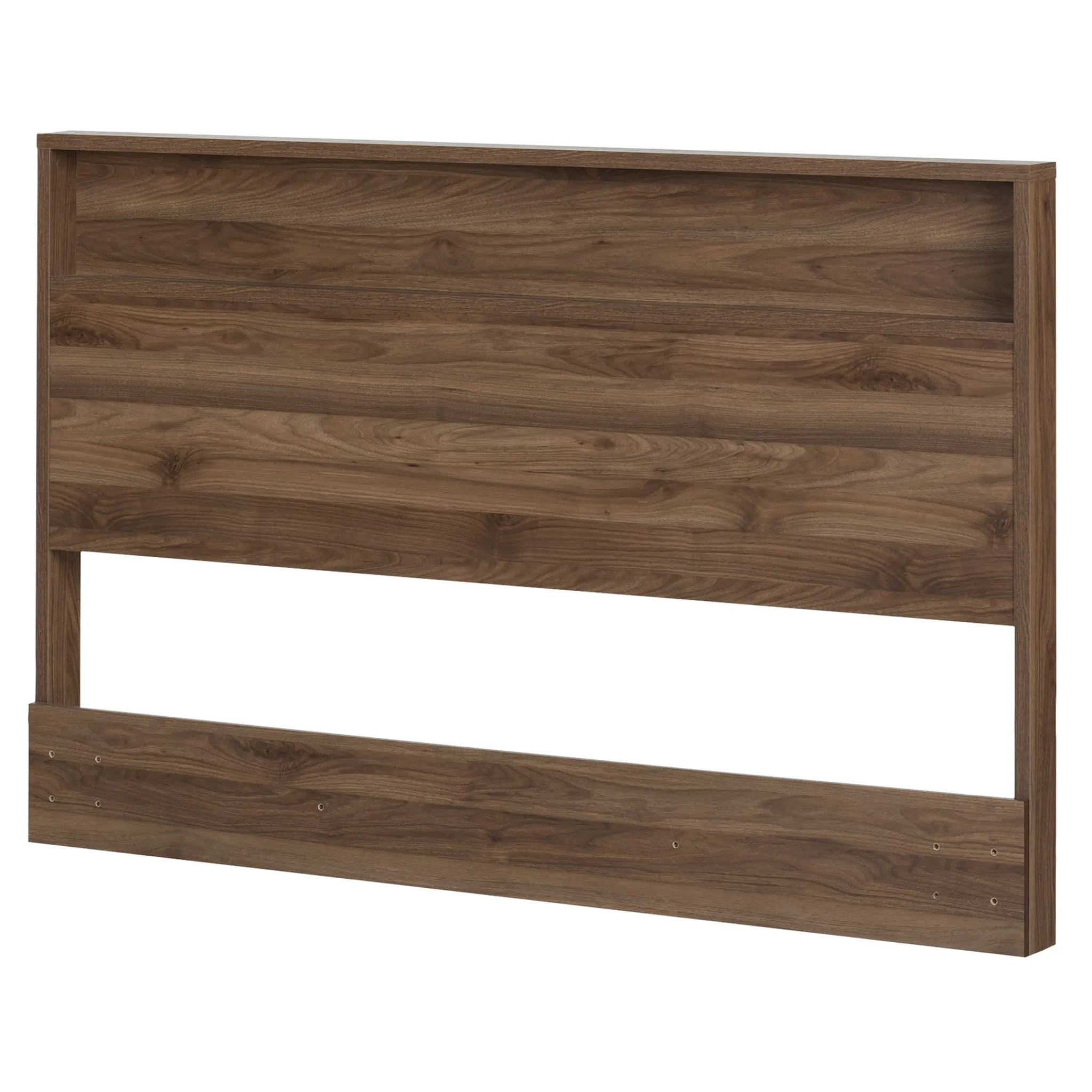 South Shore Twin, Full & Queen Beds>Double / Queen Headboard - Holland Natural Walnut