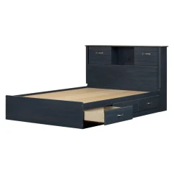 South Shore Double Bed and Headboard Set - Ulysses Blueberry