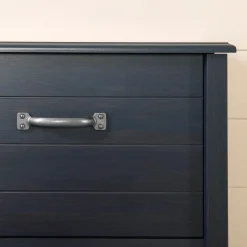 South Shore Double Bed and Headboard Set - Ulysses Blueberry