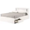South Shore Twin, Full & Queen Beds>Double Bed and Headboard Set - Fusion Pure White
