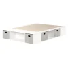 South Shore Twin, Full & Queen Beds>Double Bed with Storage and Baskets - Flexible Pure White