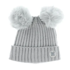 BOY Calikids Double Pompom Newborn Beanie
