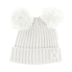 BOY Calikids Double Pompom Newborn Beanie