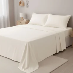 Kids Cathay Home Double Sheet Set - Coconut Milk