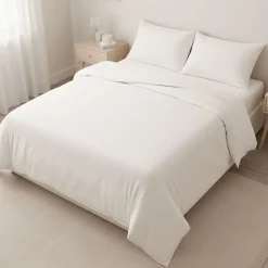 Kids Cathay Home Double Sheet Set - Coconut Milk
