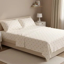 Kids Cathay Home Sheets|Full & Queen Size Bedding>Double Sheet Set - Croissants