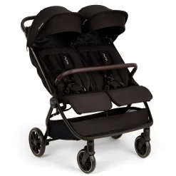 Kids Nuna Double TRVL Stroller - Caviar