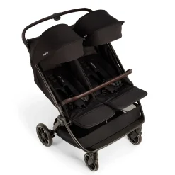 Kids Nuna Double TRVL Stroller - Caviar