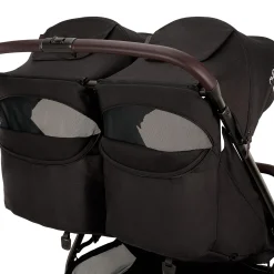Kids Nuna Double TRVL Stroller - Caviar