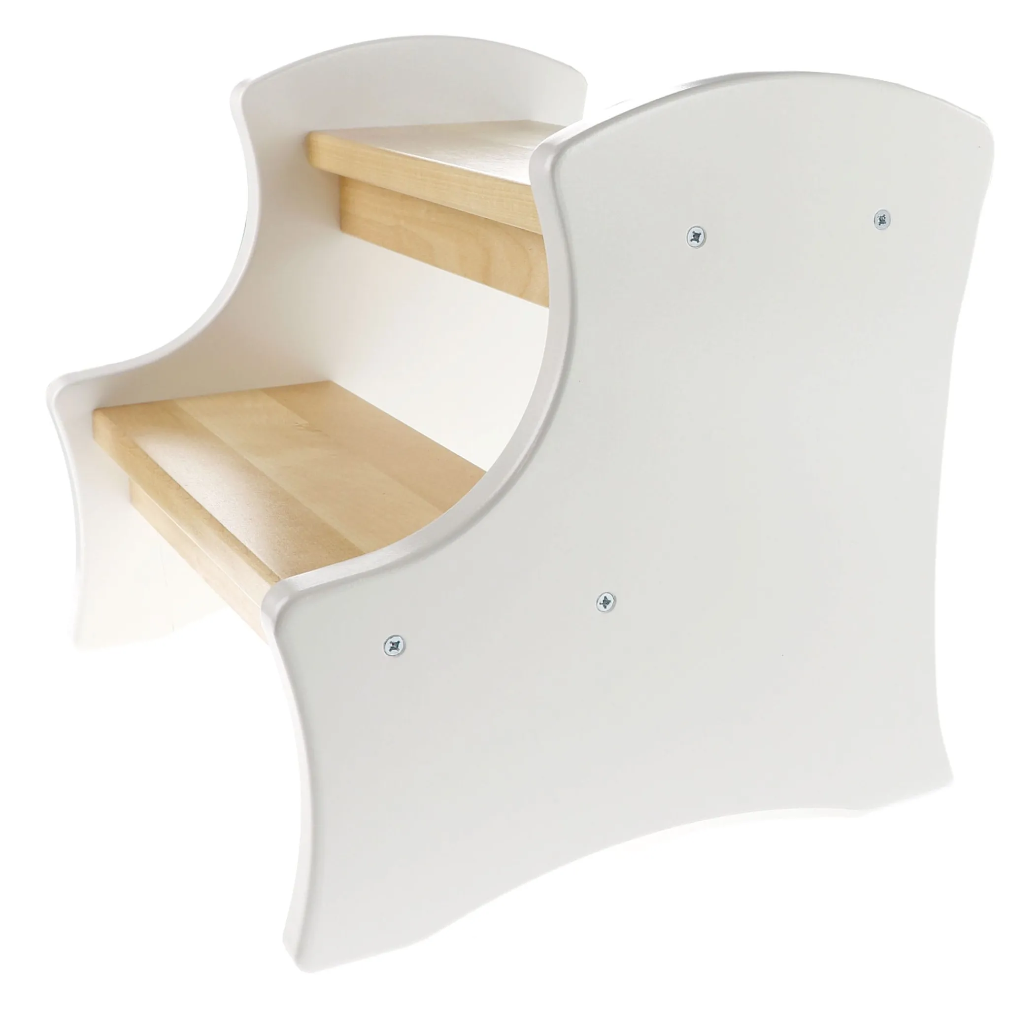 JB Poitras Learning Towers & Step Stools>Double-up Step Stool - White Natural