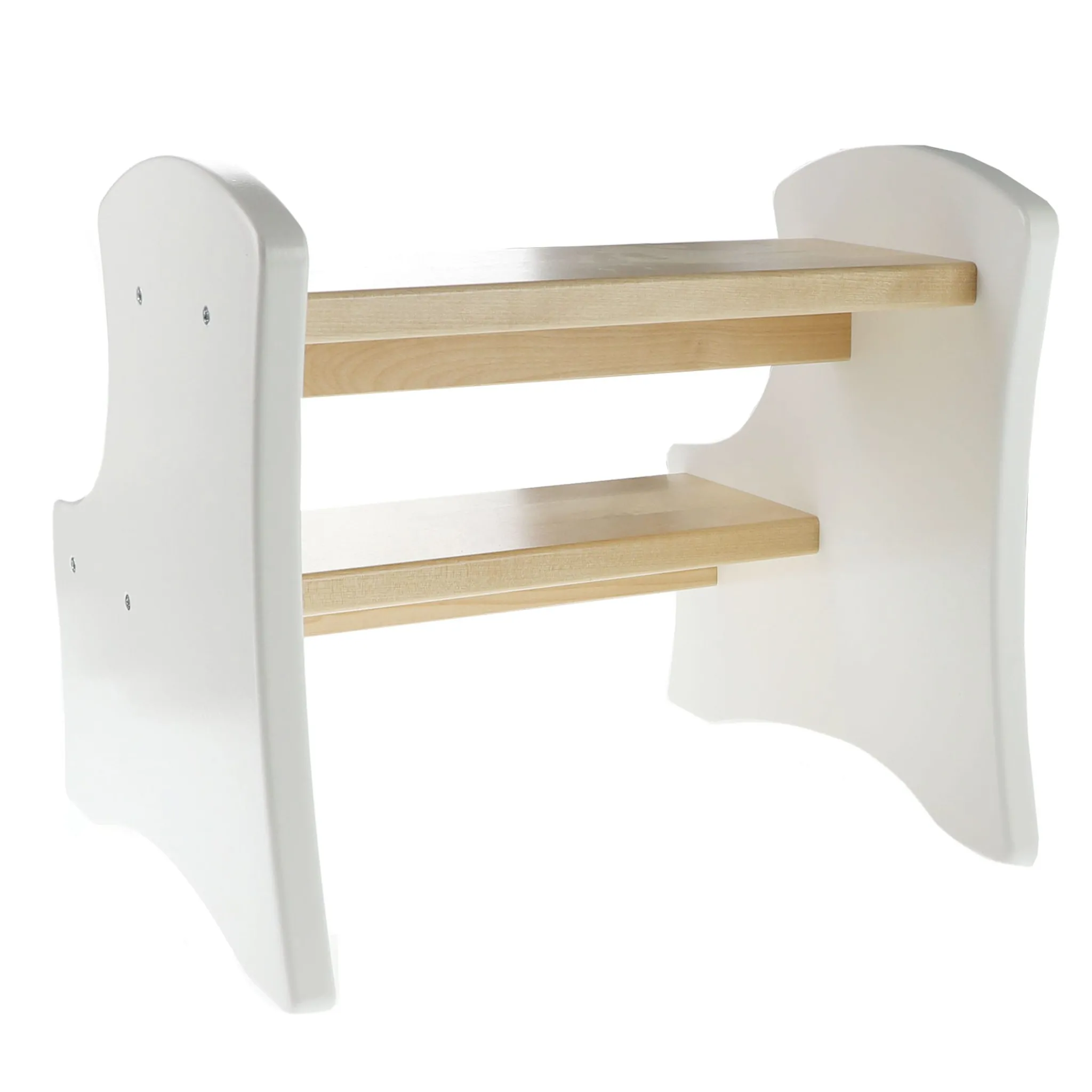 JB Poitras Learning Towers & Step Stools>Double-up Step Stool - White Natural