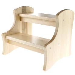 JB Poitras Double-up Step Wood Stool - Natural