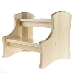 JB Poitras Double-up Step Wood Stool - Natural