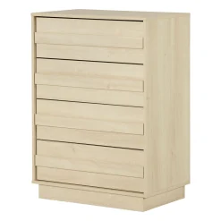 South Shore 4-Drawer Chest - August Bleached Oak
