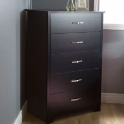 South Shore 5-Drawer Chest - Fusion Pure Black
