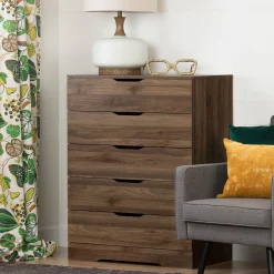 South Shore 5-Drawer Chest - Holland Natural Walnut