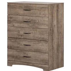 South Shore Storage Furniture>5-Drawer Chest - Step One Weathered Oak