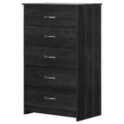 South Shore Storage Furniture>5-Drawer Chest - Tassio Gray Oak