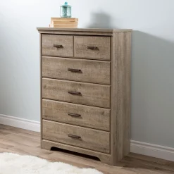 South Shore 5-Drawer Chest - Versa Weathered Oak