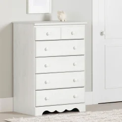 South Shore Storage Furniture>5-drawer chest Summer Breeze - White Pine