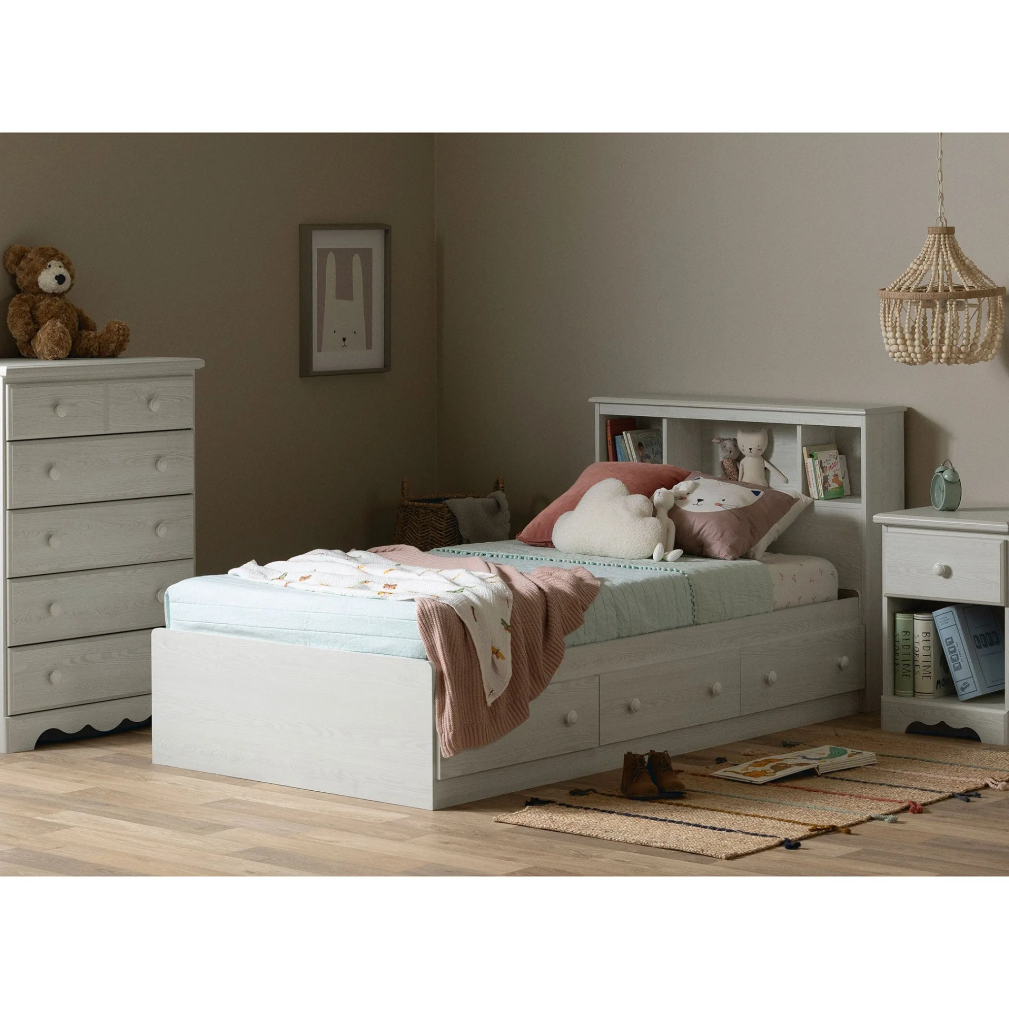 South Shore Storage Furniture>5-drawer chest Summer Breeze - White Pine