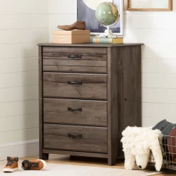 South Shore Storage Furniture>4-Drawer Chest Ulysses - Fall Oak