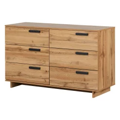 South Shore 6-Drawer Double Dresser - Cavalleri Nordik Oak