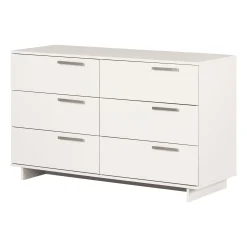South Shore Storage Furniture>6-Drawer Double Dresser - Cavalleri Pure White