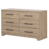 South Shore Storage Furniture>6-Drawer Double Dresser - Primo Rustic Oak