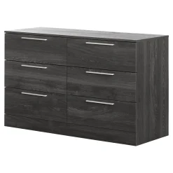 South Shore 6-Drawer Double Dresser - Step One Essential Gray Oak