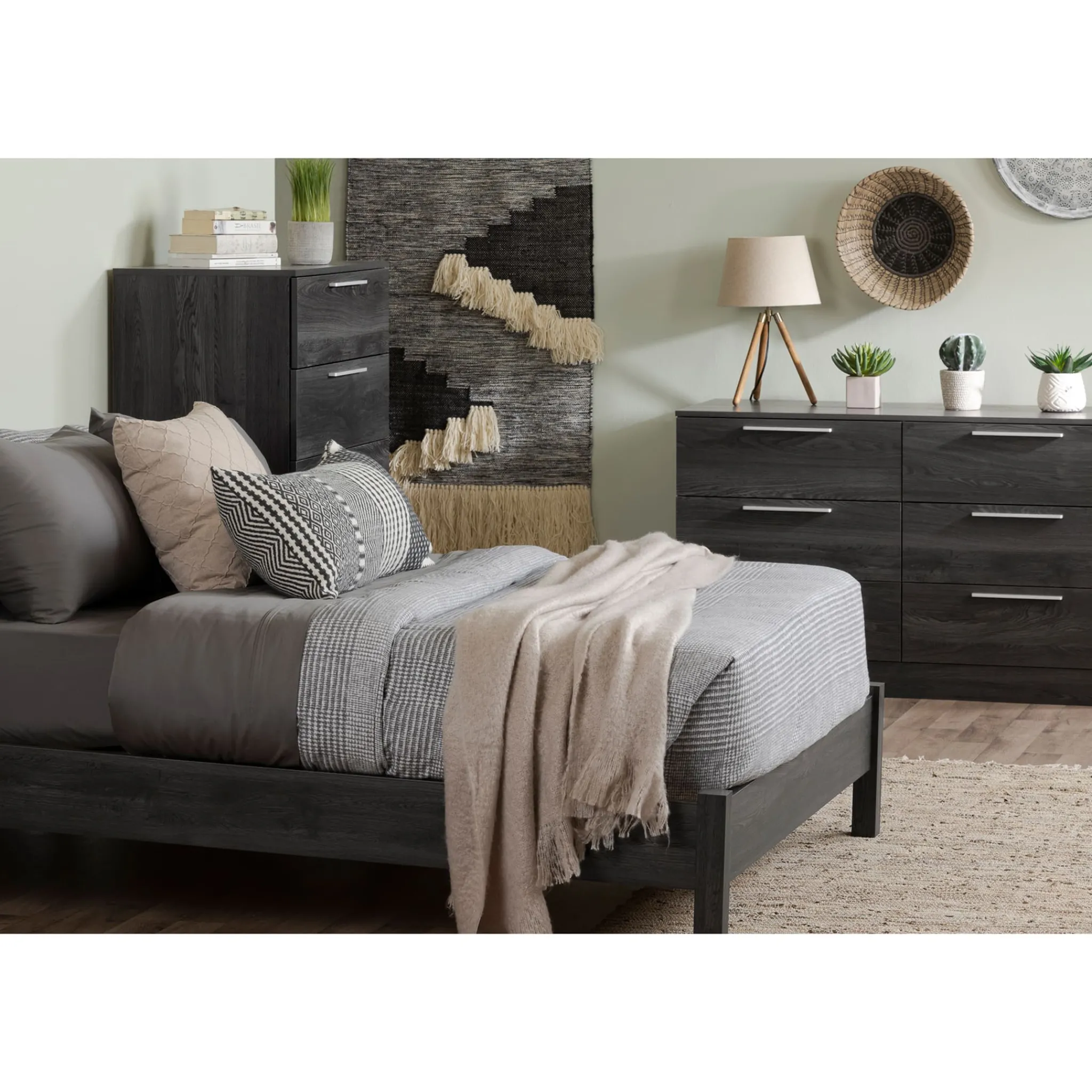 South Shore 6-Drawer Double Dresser - Step One Essential Gray Oak