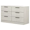 South Shore 6-Drawer Double Dresser - Step One Essential Winter Oak