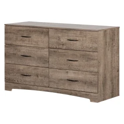 South Shore 6-Drawer Double Dresser - Step One Weathered Oak