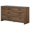 South Shore 6-Drawer Double Dresser - Tao Natural Walnut