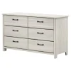 South Shore 6-Drawer Double Dresser - Ulysses Winter Oak