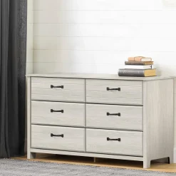 South Shore 6-Drawer Double Dresser - Ulysses Winter Oak