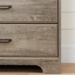 South Shore 8-Drawer Double Dresser - Versa Weathered Oak