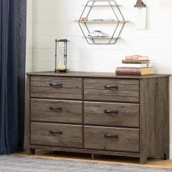 South Shore 6-Drawer Double Dresser Ulysses - Fall Oak