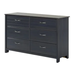 South Shore Storage Furniture>6-Drawer Double Dresser Ulysses - Blueberry