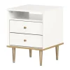 South Shore 2-Drawer Nightstand - Dylane Pure White