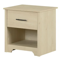 South Shore Nightstands>1-Drawer Nightstand - Fusion Bleached Oak