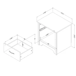 South Shore Nightstands><noscript><img width=